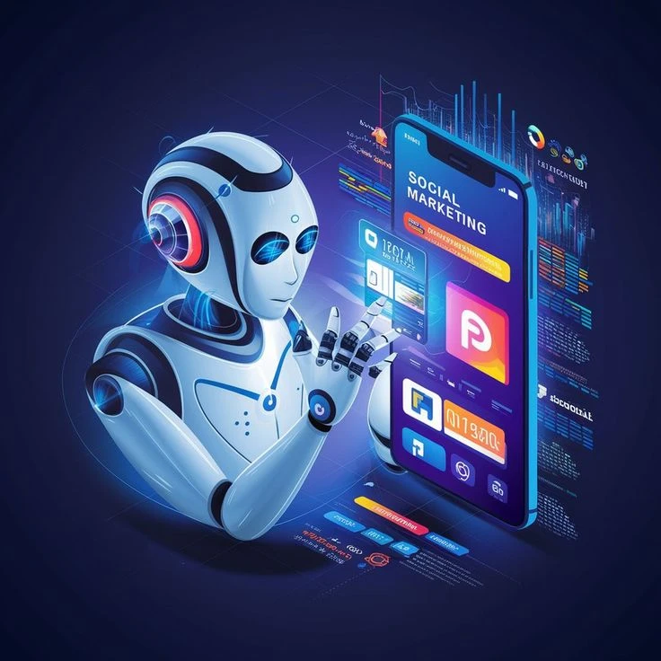 The blog ai and automation in digital marketing ,AI BLOG IMAGE OF FREELANCE DIGITAL MARKETER IN PALAKKAD